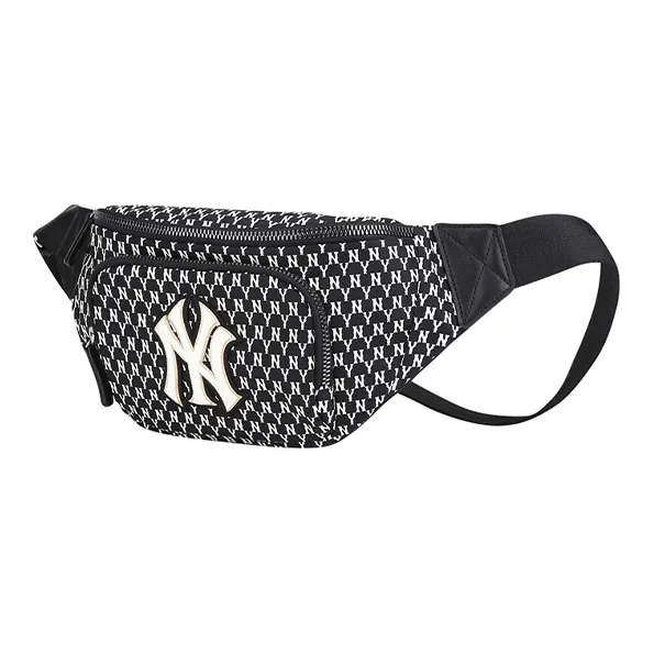 MLB Monogram Collection Nylon Crossbody Bags Fanny Pack Regular Unisex Black-1