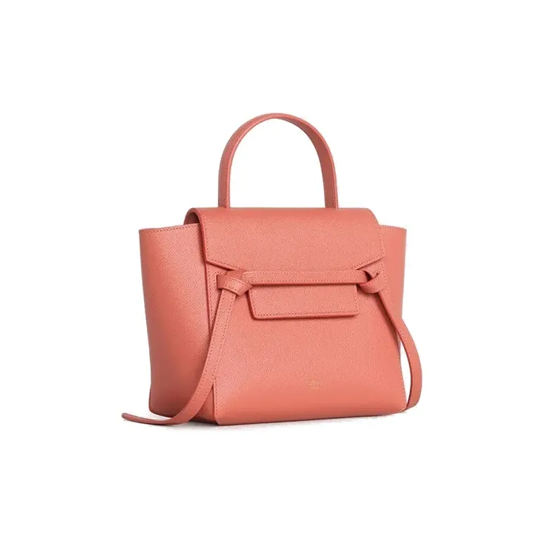 CELINE Grained Calfskin Catfish Bag Shoulder Bag Crossbody Bag Handbag Extra Mini Women's Pink Orange-1