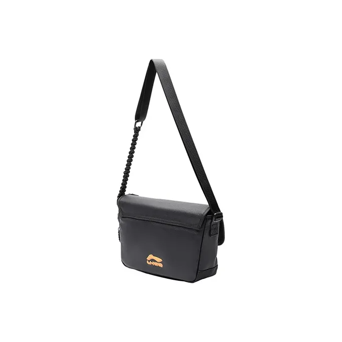 LiNing CF Journey Series Fabric Shoulder Bag Crossbody Bag Regular Unisex Black-2