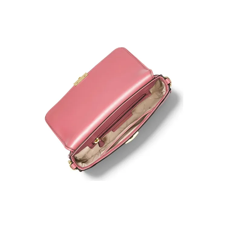 MICHAEL KORS Bradshaw Cow Leather Baguette Bag Shoulder Bag Women's Light Rose Red-1