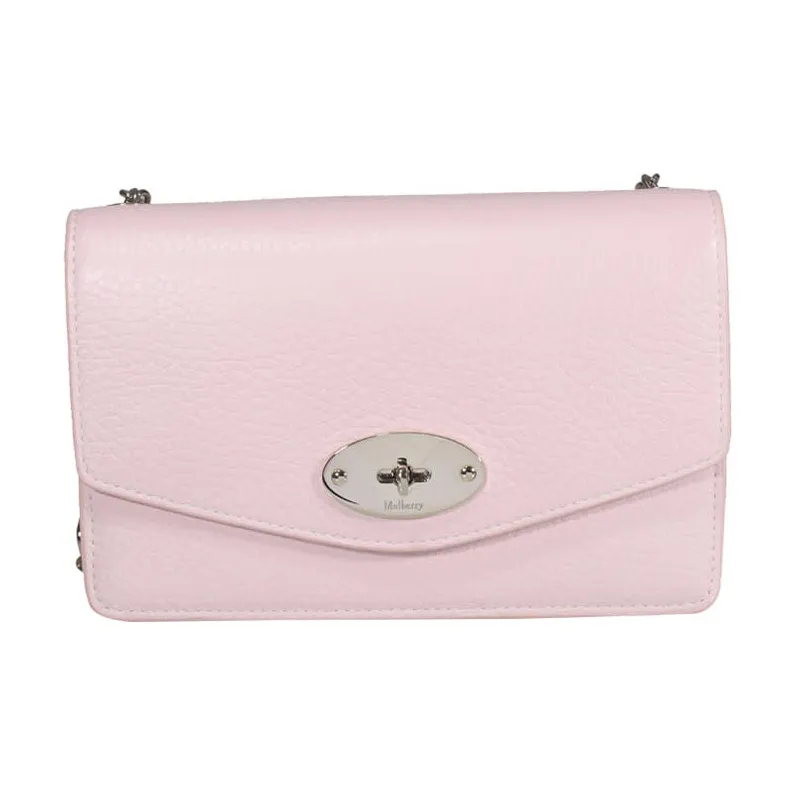 Mulberry Darley Calfskin Shoulder Bag Crossbody Bag Women's Pink-0