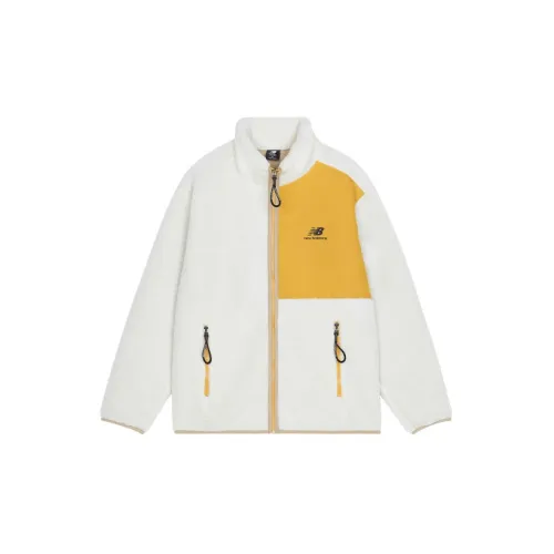 New Balance Velvet Jackets Unisex White