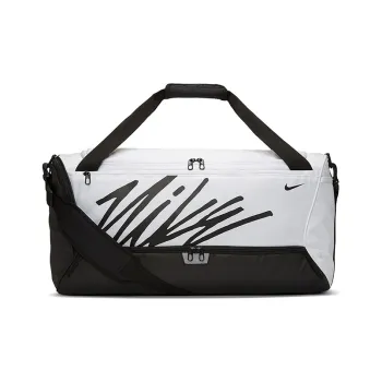 Nike Polyester Luggage Bag Travel Bag Unisex Black White