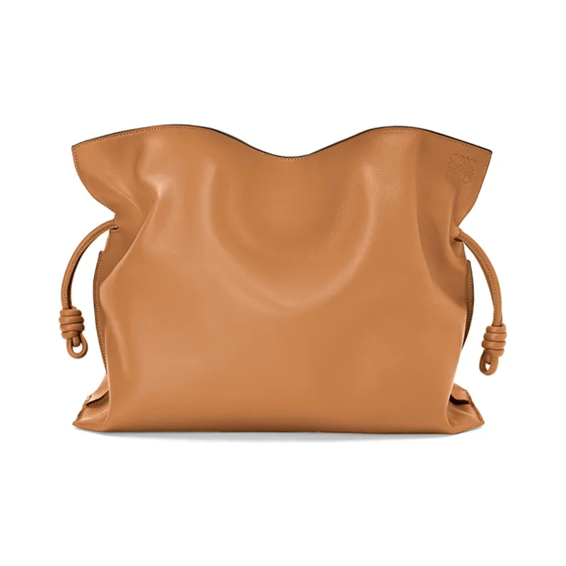 LOEWE Flamenco Nappa Cowhide Handheld Shoulder Bag Crossbody Bag Women's Brown-0