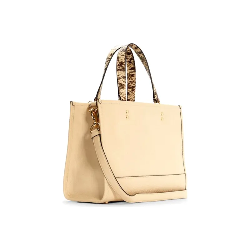 COACH Basquiat Collaboration Dempsey PVC Tote Bag, Shopping Bag, Crossbody Bag, Handbag Women's Ivory White-1
