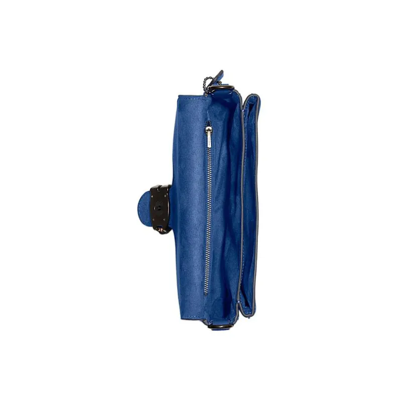 COACH Tabby Cow Leather Multifunctional Dual Purpose Waist Bag, Handbag, Crossbody Bag Tubas Men's Royal Blue-3