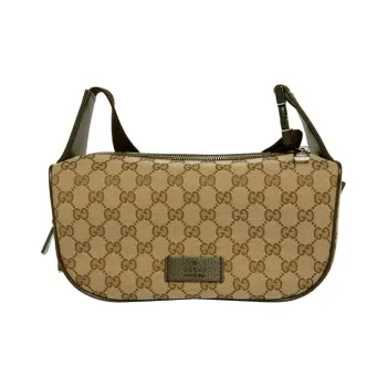 GUCCI Neo Vintage Series Canvas With Leather Messenger Bag Shoulder Bag, Crossbody Bag Unisex Ebony/Brown