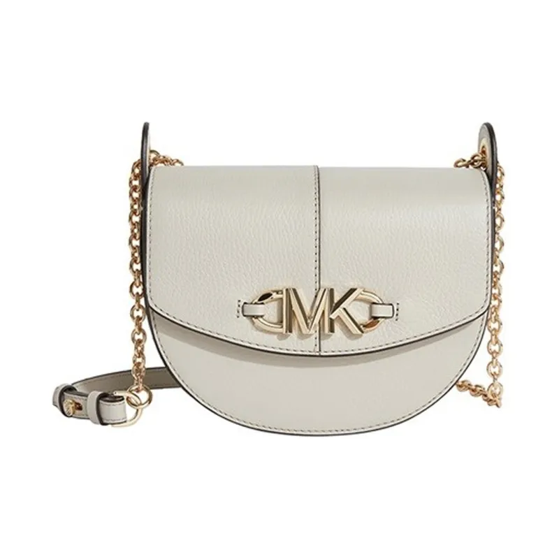 MICHAEL KORS Izzy Cow Leather Saddle Bags Shoulder Bags Regular Women's Ecru-0