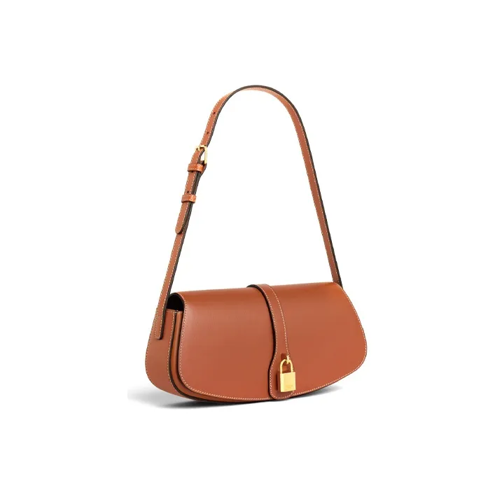 CELINE Tabou Cow Leather Shoulder Bag, Handbag, Shoulder Bag Women's Tawny/Caramel-1