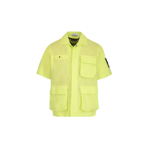 STONE ISLAND Jackets Men Yellow