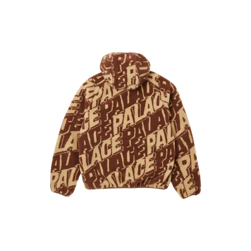 PALACE Jacquard Fleece Hooded Jacket-1
