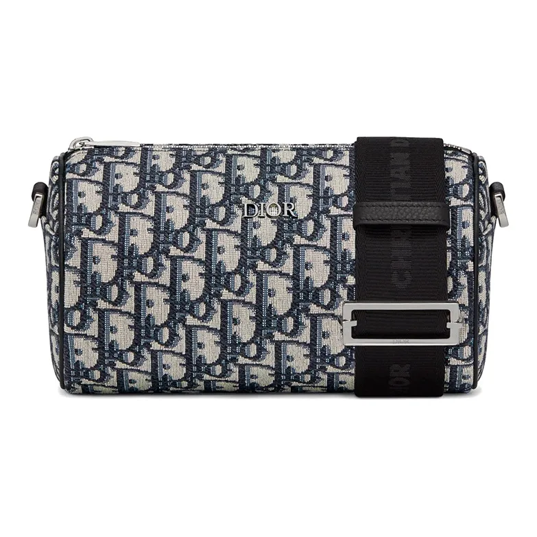 DIOR Oblique Embroidery Messenger Bag, Shoulder Bag, Crossbody Bag Men's-0