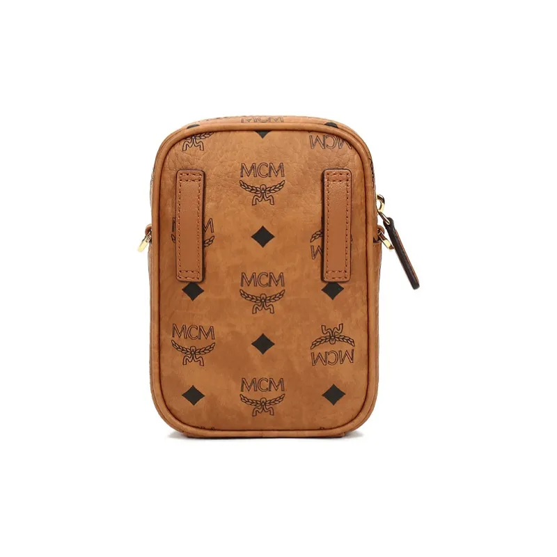 MCM Klassik Visetos Artificial Leather Shoulder Bag, Crossbody Bag Extra Mini Unisex-2
