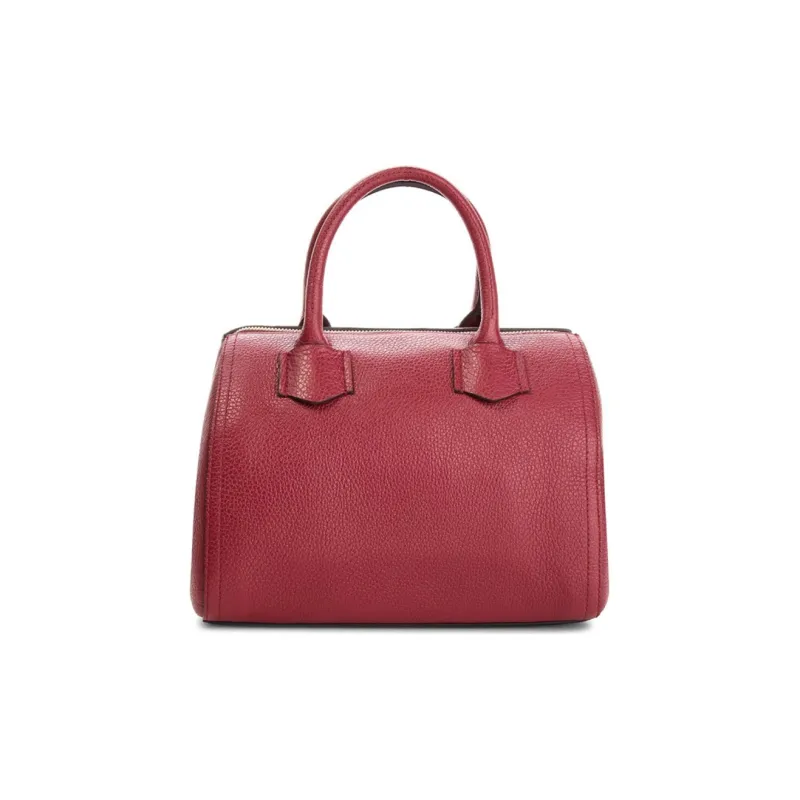 Furla Alba Leather Shoulder Bag, Crossbody Bag, Handbag Small Size Women's Dark Red-2