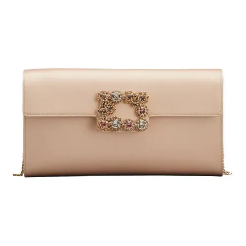 Roger Vivier Flower Buckle Envelope Flap Crossbody Bag