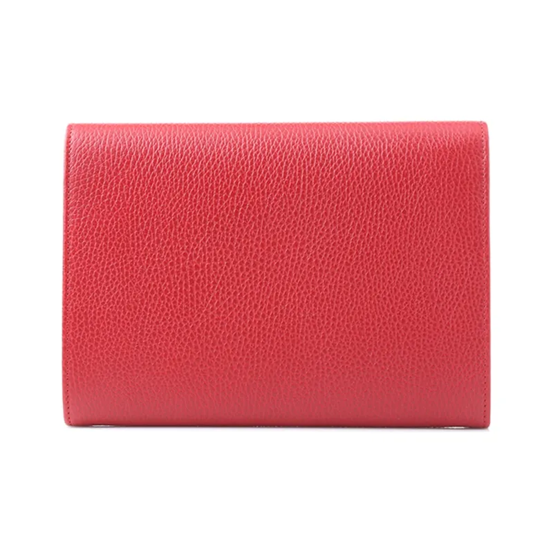 GUCCI GG Marmont Leather Clutch Regular Women's Red-1