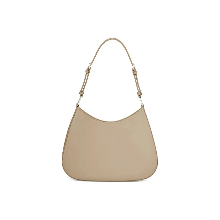 PRADA Cleo Brushed Leather Shoulder Bag Crossbody Bag Women's Desert Beige-2