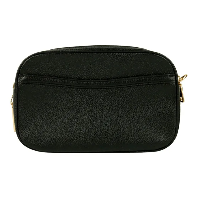 COACH Jes Leather Camera Bag, Crossbody Bag, Shoulder Bag Medium Size Women's Black-2