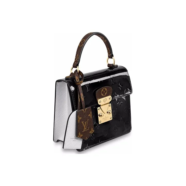 LOUIS VUITTON Cow Leather Handbag, Crossbody Bag, Shoulder Bag Regular Women's Black-1