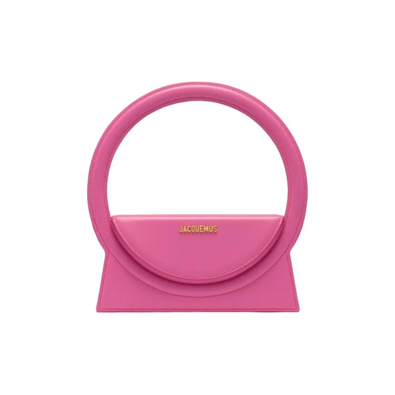 Jacquemus Leather Handbag, Shoulder Bag, Crossbody Bag Women's Pink-0