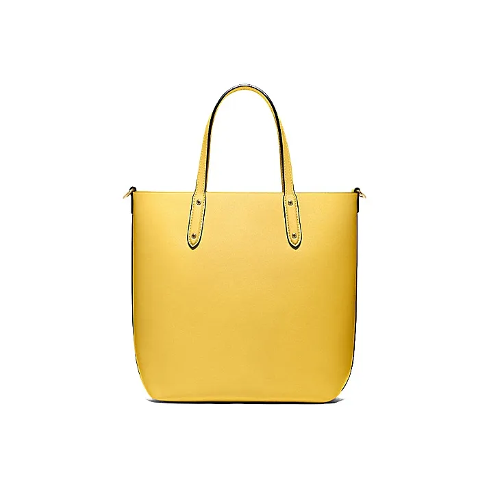 COACH Central Cow Leather Tote Bag, Shopping Bag, Shoulder Bag, Handbag Medium Size Women's Candy Yellow-2