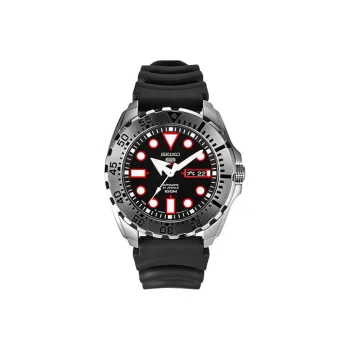 SEIKO SEIKO5 Collection Automatic Mechanical Movement Resin Strap Watch Men's Watches Black Dial