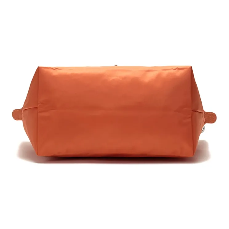 LONGCHAMP Le Pliage Club Canvas Fabric With Cow Leather Shoulder Bag, Dumpling Bag, Handbag Trumpets Women's Orange-5