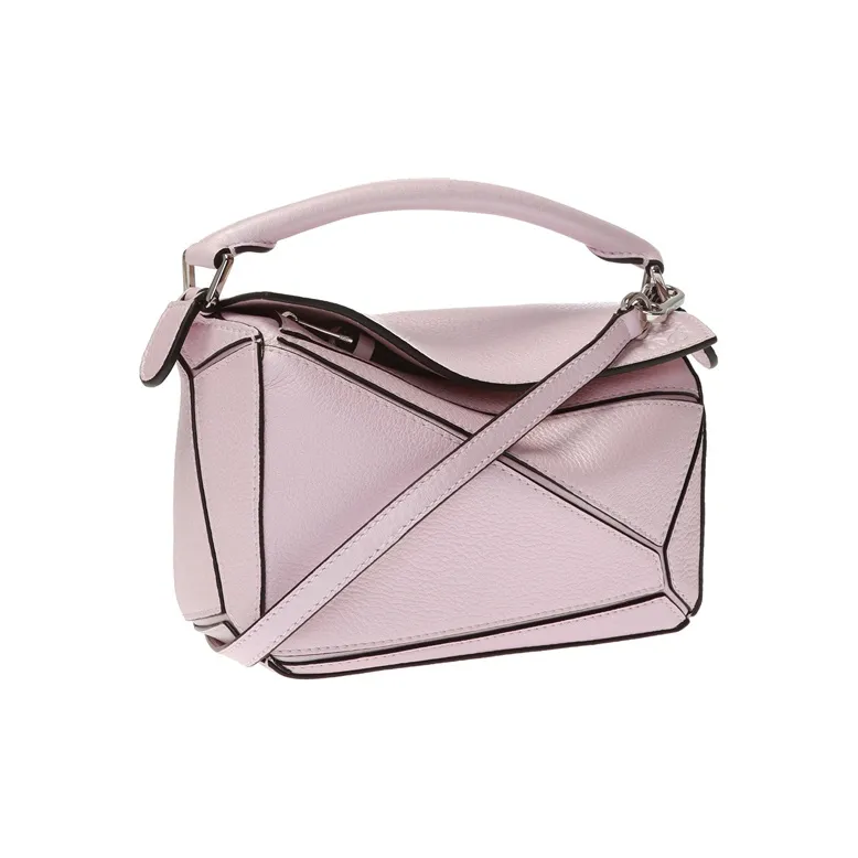 LOEWE Puzzle Leather Crossbody Bag Mini Women's Ice Pink-1
