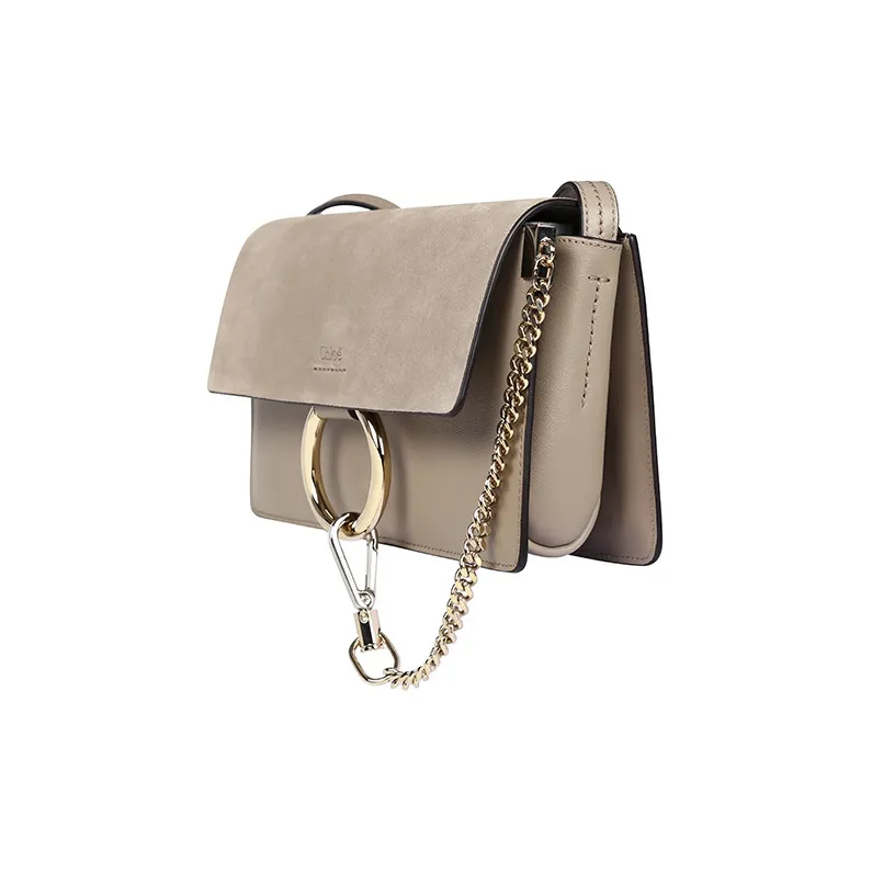 Chloe Faye Smooth/Suede Small Motty Grey-3