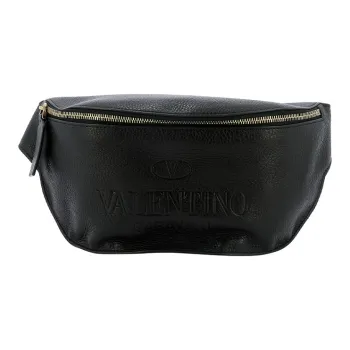Valentino GARAVANI Cow Leather Fanny Pack Men's Black