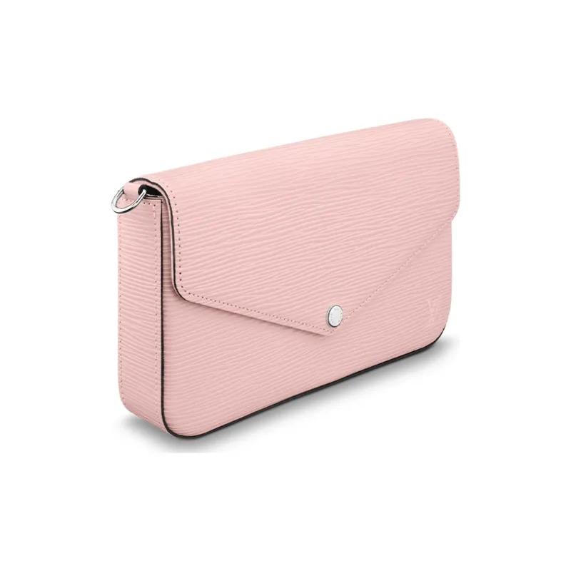 LOUIS VUITTON Pochette Felicie Epi Rose Ballerine-4