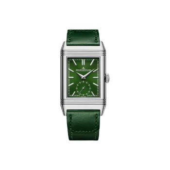 JAEGER-LECOULTRE REVERSO Manual Mechanical Movement Men's Watches Watch 27.4mm 45.6*27.4mm Green Dial