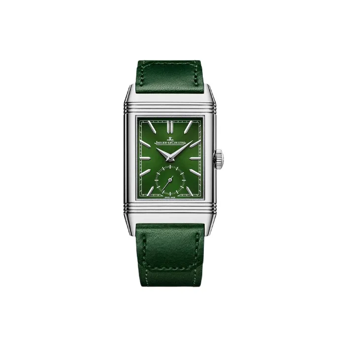 JAEGER LECOULTRE REVERSO Manual Mechanical Movement Men's Watches Watch 27.4mm 45.6*27.4mm Green Dial-0