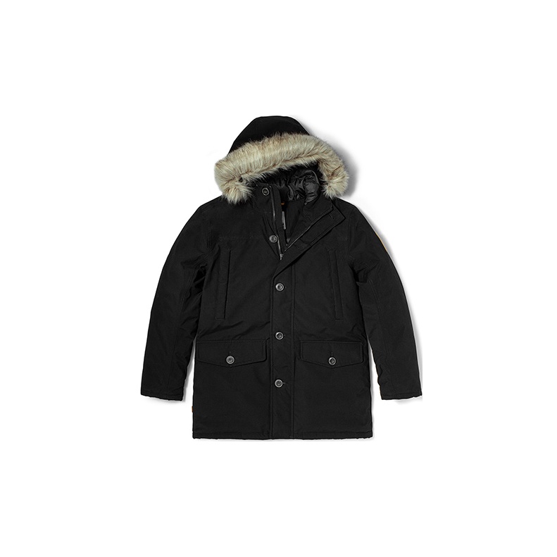 Timberland down coat winter cheapest black size medium mens