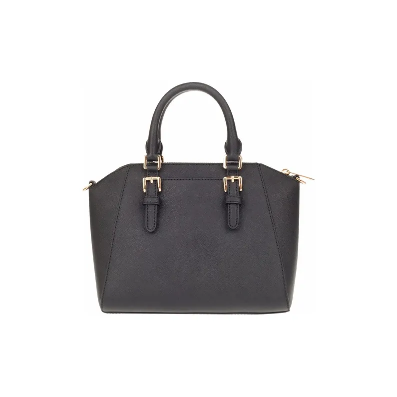 MICHAEL KORS Ciara Cow Leather Dome Bag, Handbag, Shoulder Bag, Crossbody Bag Women's Black-3