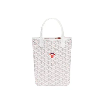 GOYARD Poitiers Canvas With Leather Handbag Mini Women's Pink