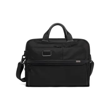 TUMI Nylon Fabric Briefcases Handbags Regular Unisex Black