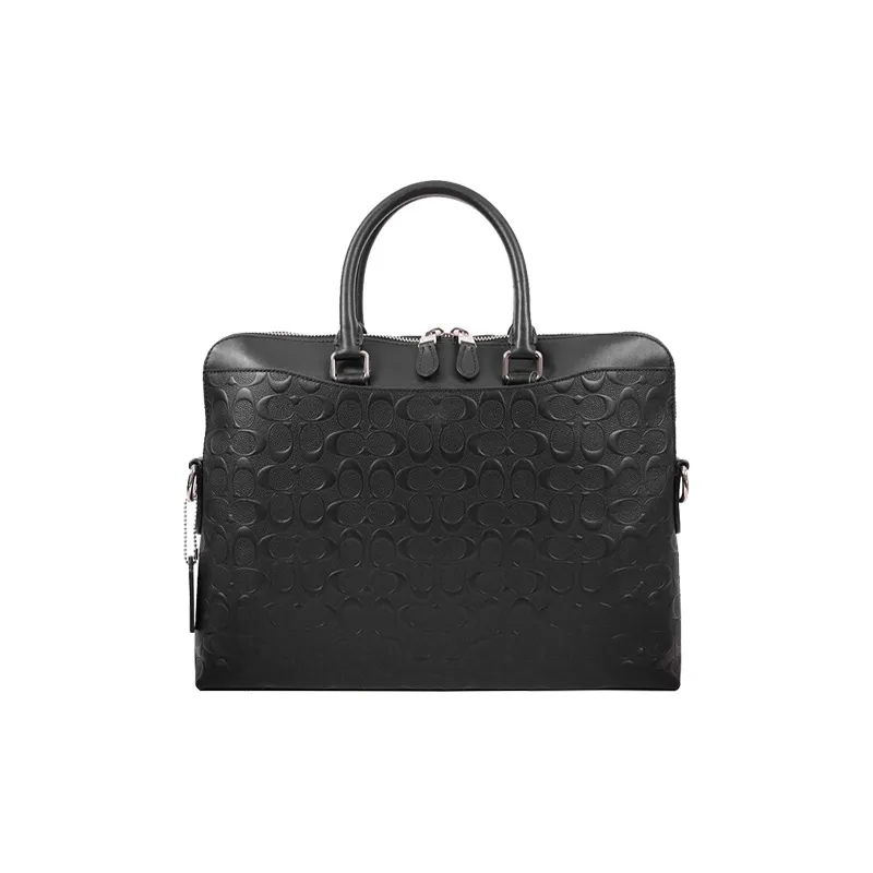 COACH Beckett Leather One Shoulder Handbags Large Size Men's Black-2