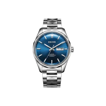 EBOHR EBOHR Master Collection Mechanical Movement Stainless Steel Strap Watch Men's Watches Blue Dial