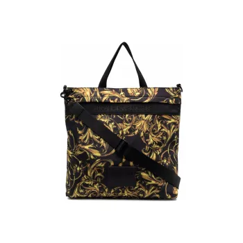 VERSACE JEANS COUTURE Polyurethane With Polyamide Handbag Shoulder Bag Backpack Men's Black