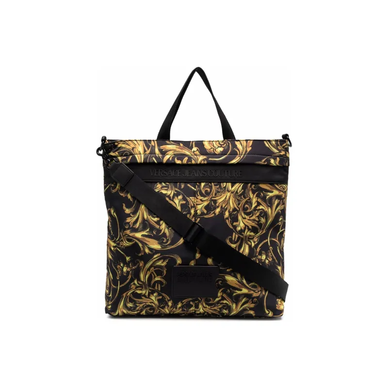VERSACE JEANS COUTURE Polyurethane With Polyamide Handbag Shoulder Bag Backpack Men's Black-0