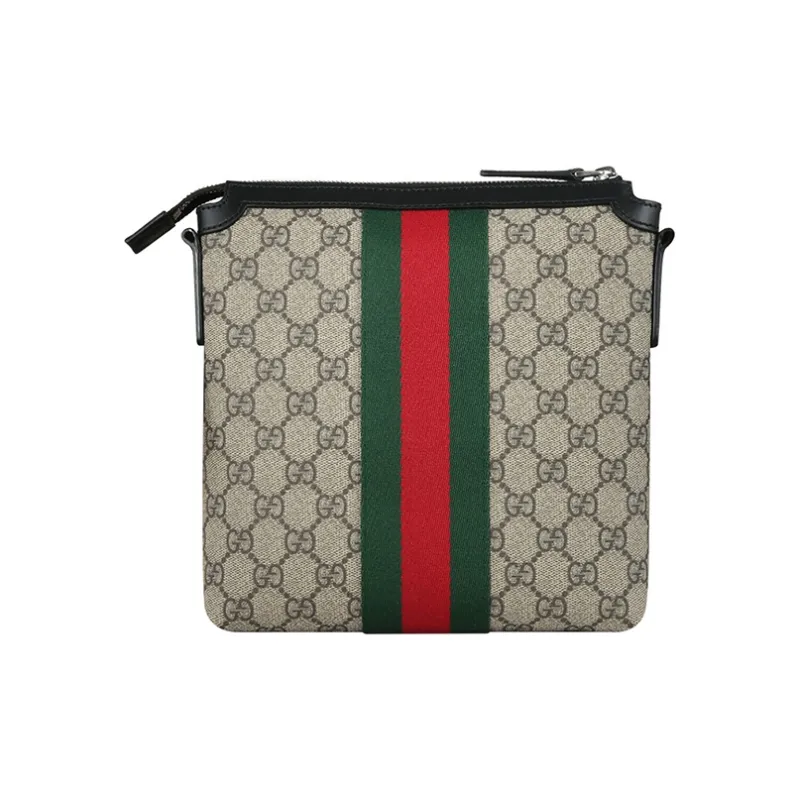 GUCCI Canvas With Leather Canvas Bag Messenger Bag Shoulder Bag Crossbody Bag Regular Men's Ebony/Black-1