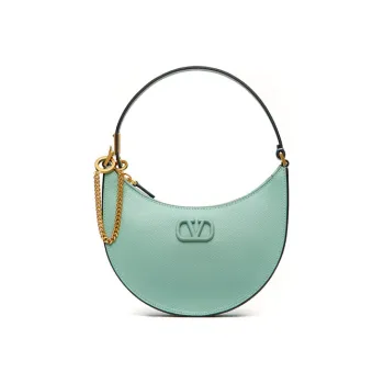 Valentino Vlogo Grained Calfskin HOBO Bag Shoulder Bags Handbags Mini Women's Light Green