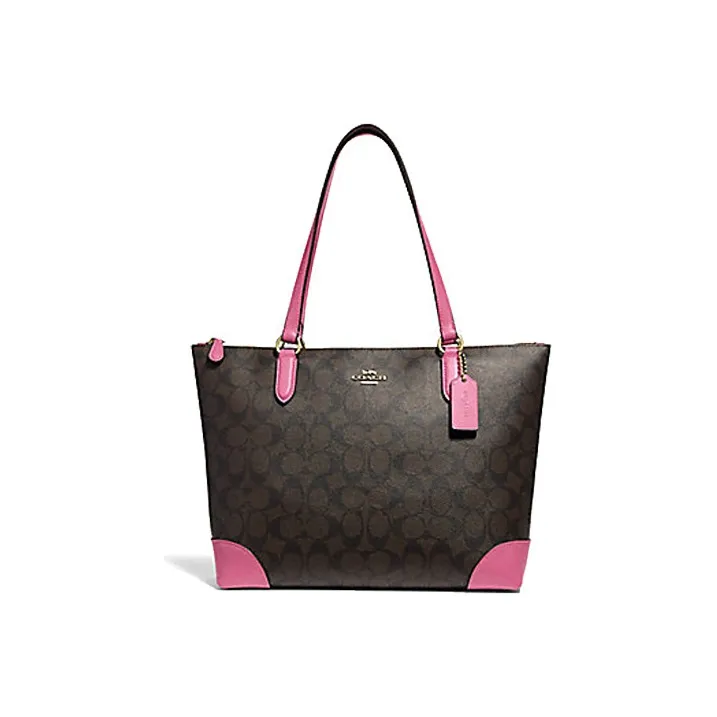 COACH Zip Top Tote Handbags-0