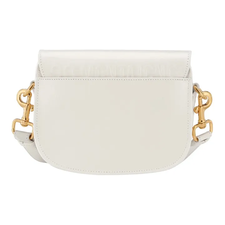 DIOR Bobby Cow Leather Shoulder Bag Crossbody Bag Small Size Women's Milk White-2