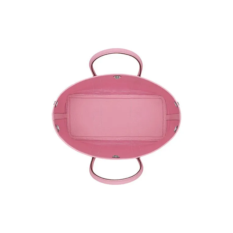 HERMES Garden Party Canvas With Leather Canvas Bag Handbags Women's 5P Pink-1