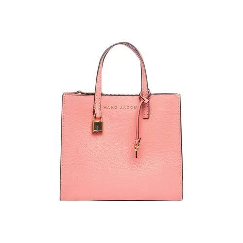MARC JACOBS Leather Shoulder Bag Large Size Women's Pink