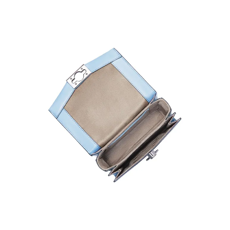 MICHAEL KORS Hendri Cow Leather Shoulder Bag, Crossbody Bag Extra Small Women's Light Blue-2