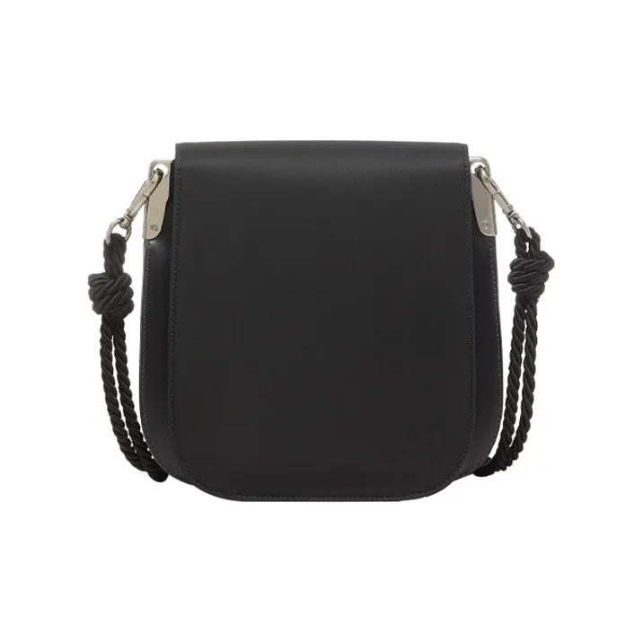 PRADA Nylon With Leather Trim Crossbody Bag Shoulder Bag Women's Black-2