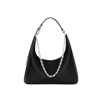 Givenchy Moon Cut Out Shoulder Bag Medium Black
